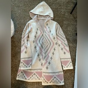 Hooded cardigan